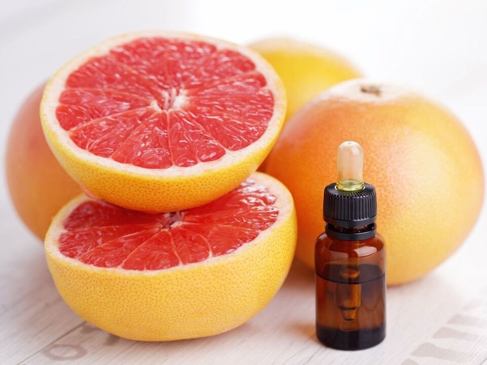 Grapefruit oil for rejuvenating, whitening and disinfecting facial skin
