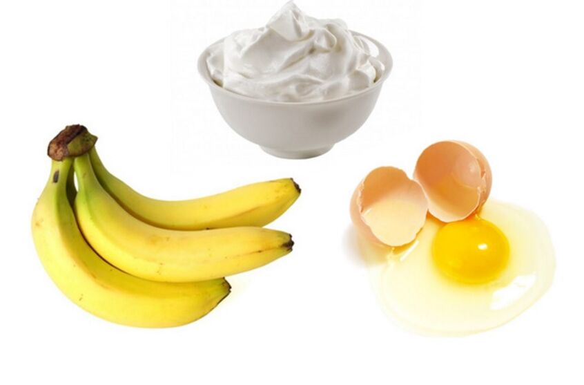 The egg and banana mask is suitable for all skin types